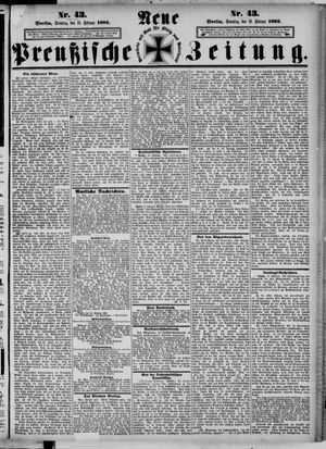 Neue preußische Zeitung vom 19.02.1882
