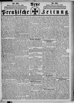 Neue preußische Zeitung vom 21.02.1882