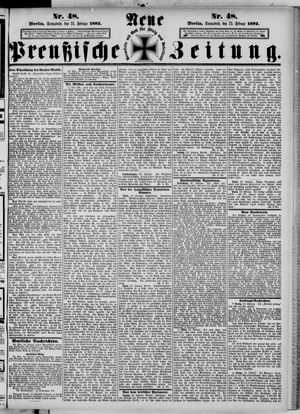 Neue preußische Zeitung vom 25.02.1882