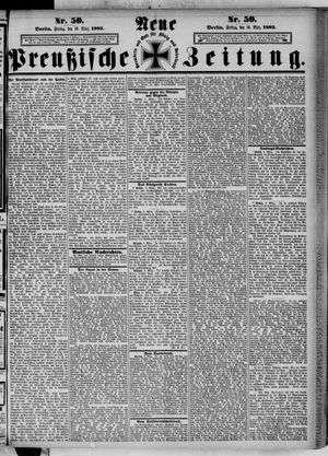 Neue preußische Zeitung vom 10.03.1882
