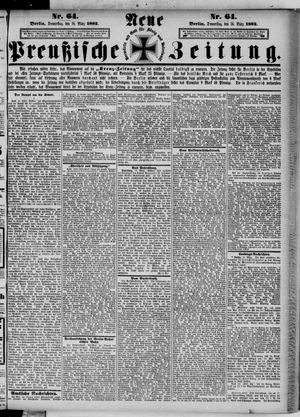 Neue preußische Zeitung vom 16.03.1882