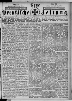 Neue preußische Zeitung vom 24.03.1882