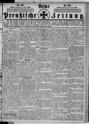 Neue preußische Zeitung vom 25.03.1882