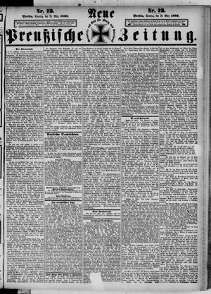 Neue preußische Zeitung vom 26.03.1882
