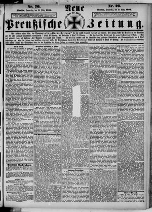 Neue preußische Zeitung vom 30.03.1882