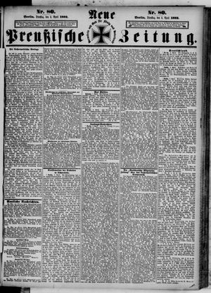 Neue preußische Zeitung vom 04.04.1882