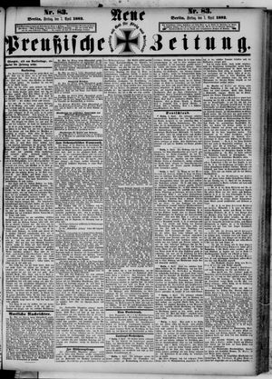 Neue preußische Zeitung vom 07.04.1882