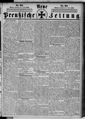 Neue preußische Zeitung vom 22.04.1882