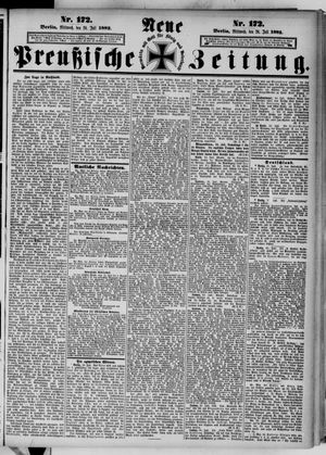 Neue preußische Zeitung vom 26.07.1882