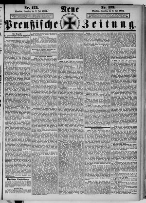 Neue preußische Zeitung vom 27.07.1882