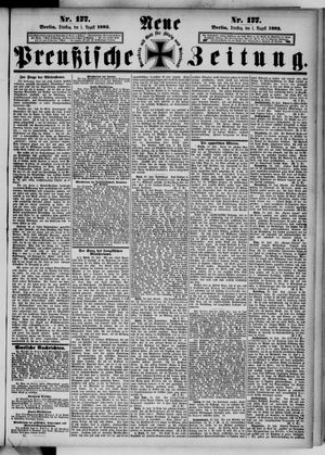 Neue preußische Zeitung vom 01.08.1882