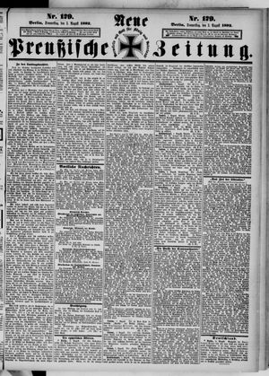 Neue preußische Zeitung vom 03.08.1882
