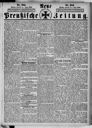 Neue preußische Zeitung vom 05.08.1882