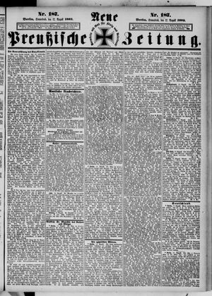 Neue preußische Zeitung vom 12.08.1882