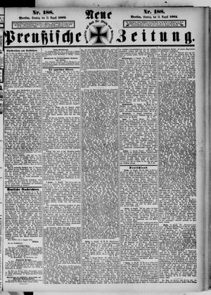 Neue preußische Zeitung vom 13.08.1882