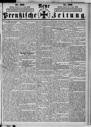 Neue preußische Zeitung vom 16.08.1882