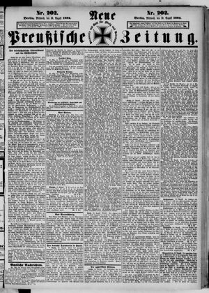 Neue preußische Zeitung vom 30.08.1882