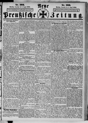 Neue preußische Zeitung vom 31.08.1882