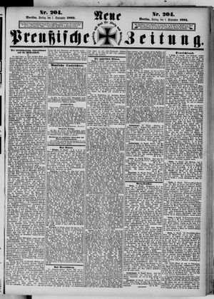 Neue preußische Zeitung vom 01.09.1882