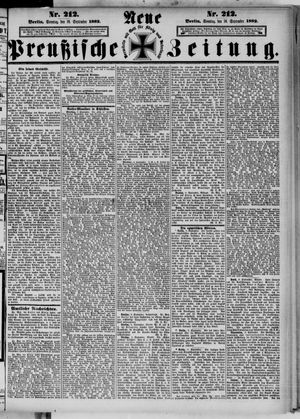 Neue preußische Zeitung vom 10.09.1882