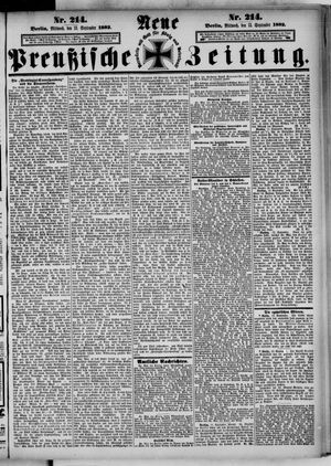 Neue preußische Zeitung on Sep 13, 1882