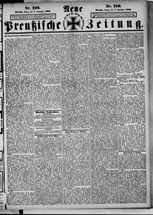 Neue preußische Zeitung vom 15.09.1882
