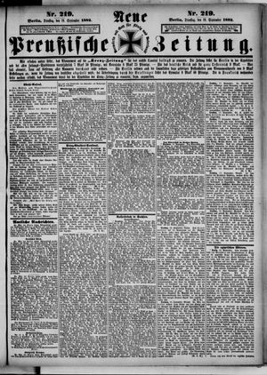 Neue preußische Zeitung vom 19.09.1882