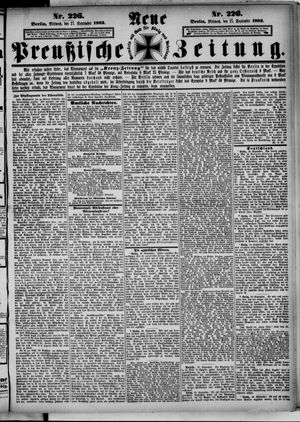 Neue preußische Zeitung vom 27.09.1882