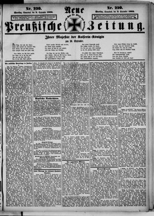 Neue preußische Zeitung vom 30.09.1882