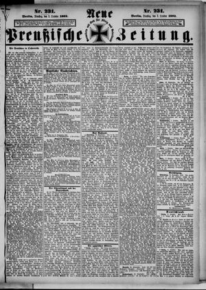 Neue preußische Zeitung on Oct 3, 1882