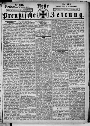 Neue preußische Zeitung on Oct 15, 1882