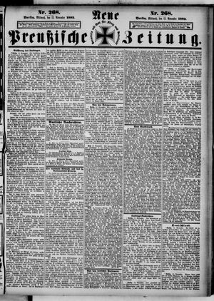 Neue preußische Zeitung vom 15.11.1882