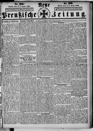 Neue preußische Zeitung vom 17.11.1882