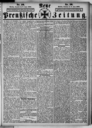 Neue preußische Zeitung vom 20.01.1883