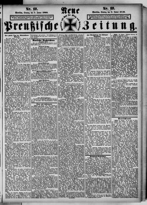 Neue preußische Zeitung vom 21.01.1883