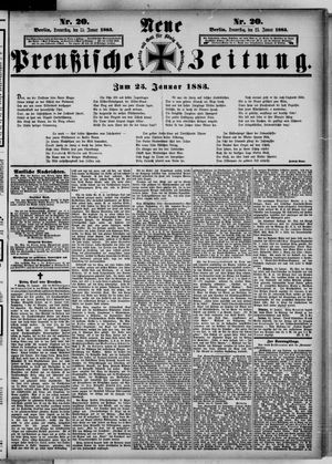 Neue preußische Zeitung vom 25.01.1883