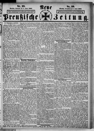 Neue preußische Zeitung vom 27.01.1883