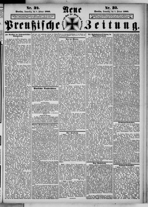 Neue preußische Zeitung vom 08.02.1883