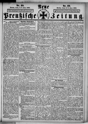 Neue preußische Zeitung vom 20.02.1883