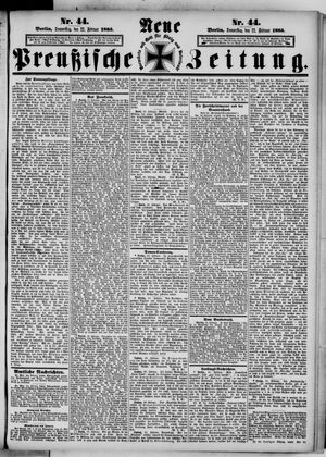 Neue preußische Zeitung vom 22.02.1883