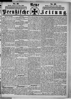 Neue preußische Zeitung vom 25.02.1883