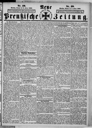 Neue preußische Zeitung on Feb 28, 1883
