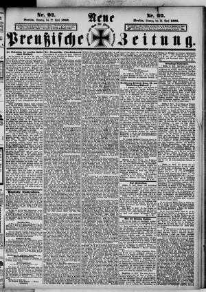 Neue preußische Zeitung vom 22.04.1883