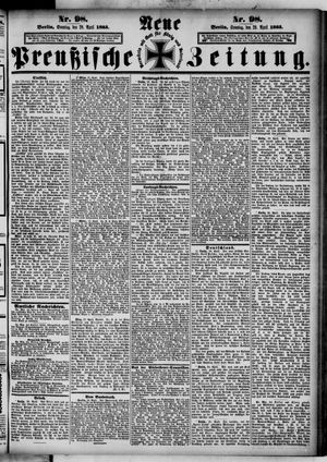 Neue preußische Zeitung vom 29.04.1883