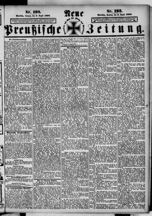 Neue preußische Zeitung vom 19.08.1883