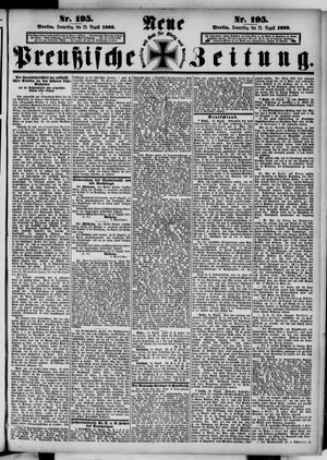 Neue preußische Zeitung vom 23.08.1883