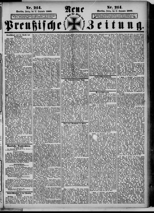 Neue preußische Zeitung vom 14.09.1883