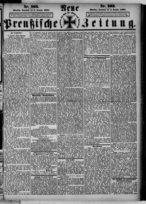Neue preußische Zeitung vom 10.11.1883