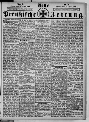 Neue preußische Zeitung vom 09.01.1884