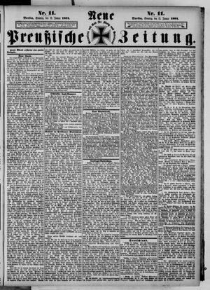 Neue preußische Zeitung vom 13.01.1884
